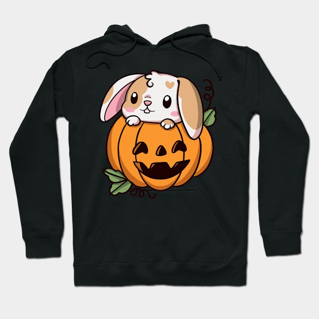 Halloween bunny Hoodie by Jurassic Ink